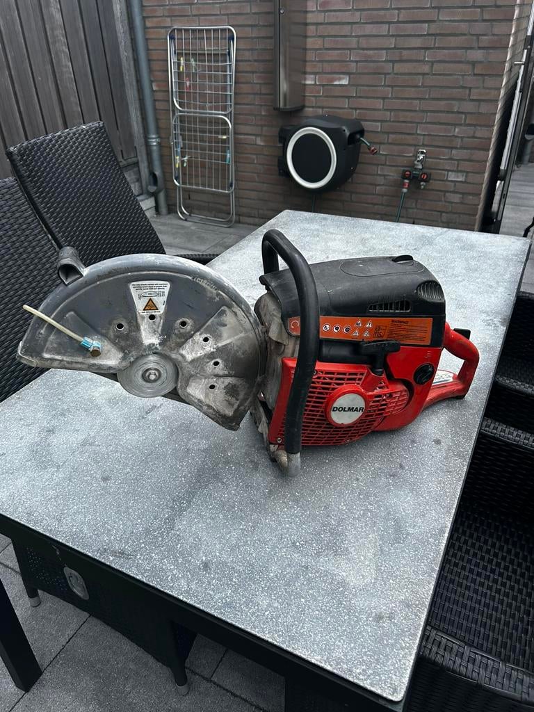Dolmar pc 7414 bandenzaag/ doorslijper  start slecht/niet, Ophalen, 70 mm of meer, Kettingzaag, Zo goed als nieuw