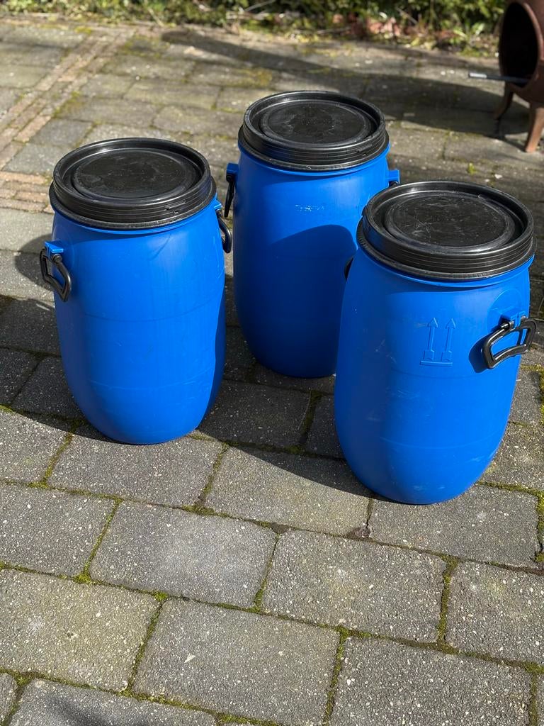 Kunststof vaten - 3 stuks, Ophalen, Gebruikt