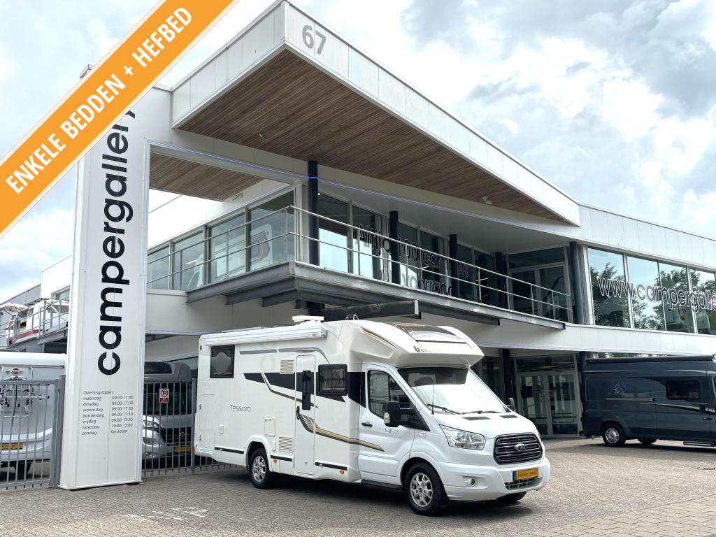Benimar Tessoro 467 ENKELE BEDDEN + HEFBED FACE TO FACE, Ford, 7 tot 8 meter, Bedrijf, Half-integraal
