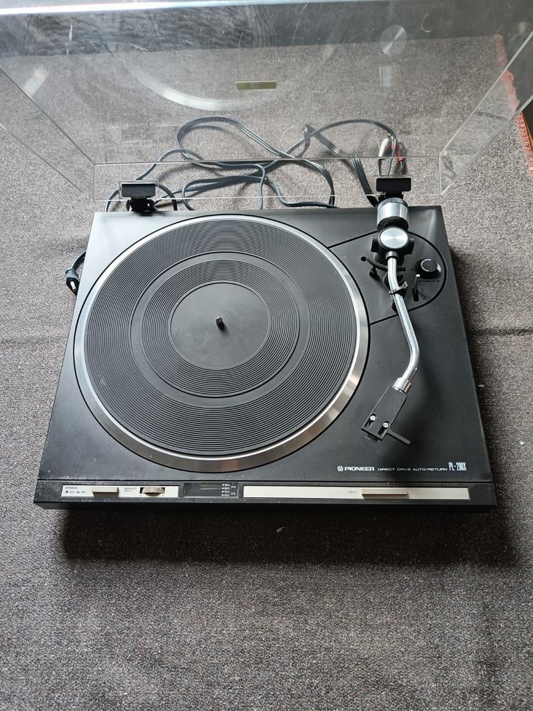 Vintage Pioneer PL-200 X platenspeler, een direct-drive., Audio, Tv en Foto, Platenspelers, Ophalen of Verzenden, Gebruikt, Pioneer