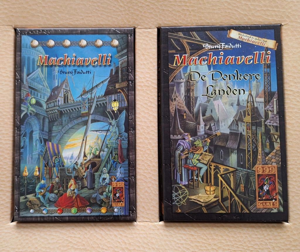 Machiavelli + uitbreiding Donkere Landen compleet nieuwstaat, Ophalen of Verzenden, Zo goed als nieuw, 999 Games