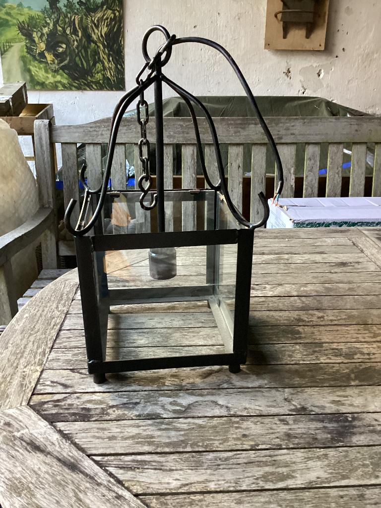 3x identieke hanglampen, Ophalen, Gebruikt, Glas, Minder dan 50 cm