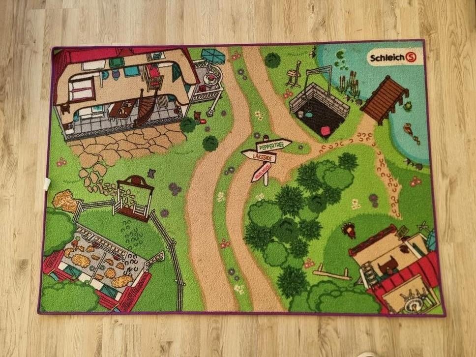 Schleich speelkleed paarden, Ophalen, Gebruikt