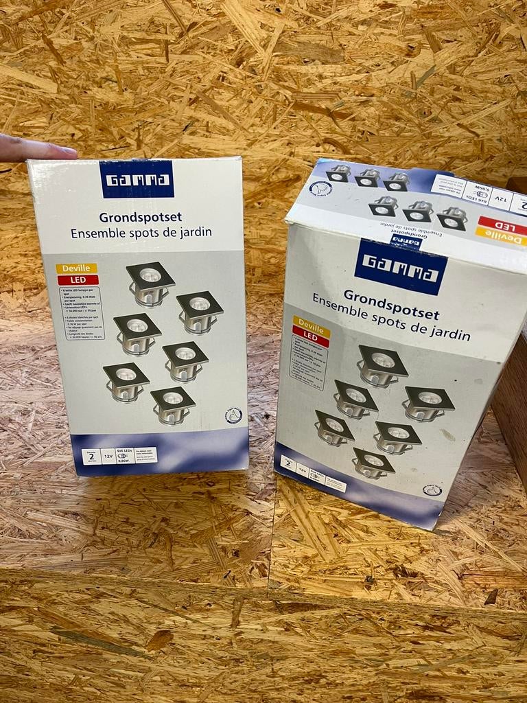 Gamma grondspotset, Ophalen, Zo goed als nieuw, Vloerspot of Grondspot