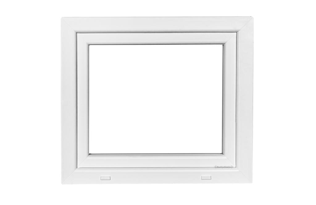 Kunststof Draaikiep Kozijn 70 x 60 cm (2535) -70-, Niet ingevuld, Kunststof, Raamkozijn, Niet ingevuld