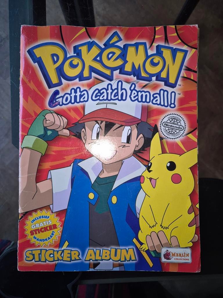 Pokémon Sticker Album en Flippo's, Ophalen of Verzenden, Gebruikt