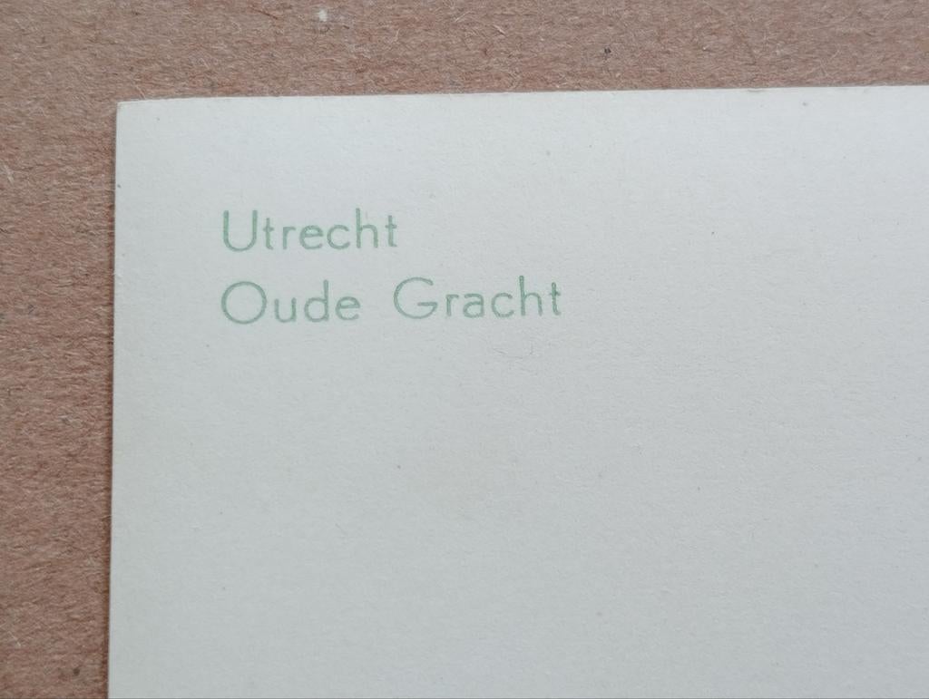 Utrecht foto Oude Gracht jaren 40-60, Ophalen of Verzenden, 1940 tot 1960, Gebruikt, Overige onderwerpen