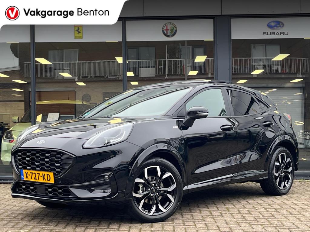 Ford Puma 1.0 EcoBoost Hybrid ST-Line X | Panoramadak | Driv, 125 pk, Leder en Stof, Zwart, Bedrijf