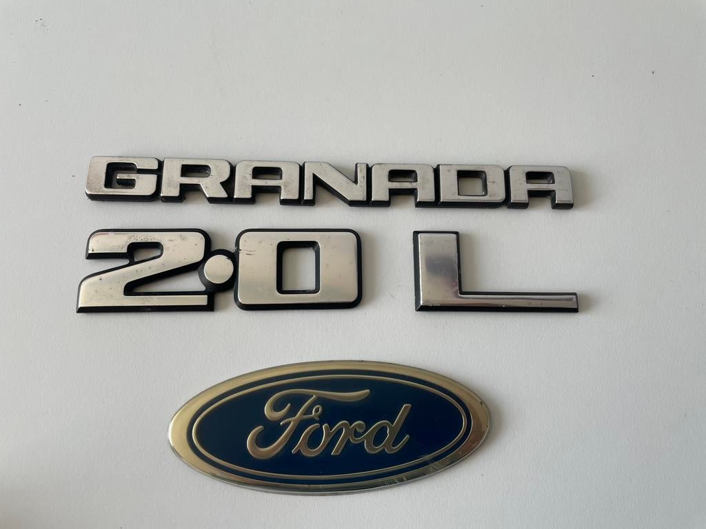 Ford Granada MK2/MK3 emblemen, Ophalen of Verzenden, Gebruikt, Ford