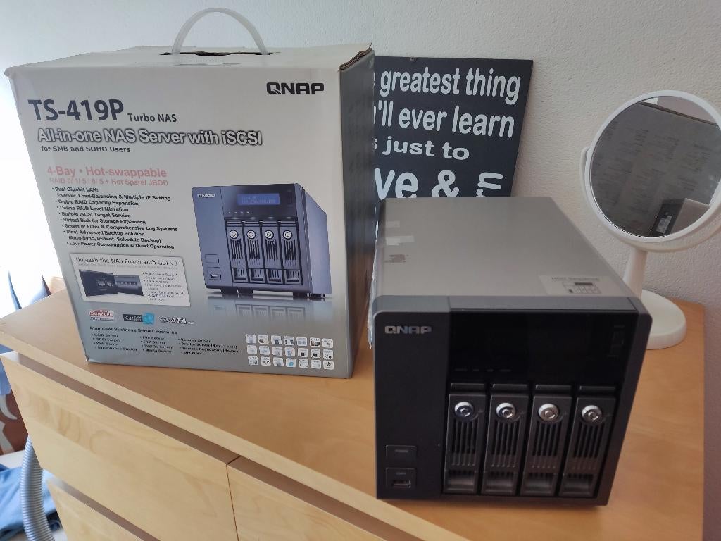 Qnap TS-419P, Ophalen of Verzenden, Gebruikt