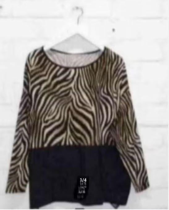 Indies - Mooie top in travelstof maat 3/42 - Nieuw €185, Zwart, Maat 42/44 (L), Nieuw, Ophalen of Verzenden