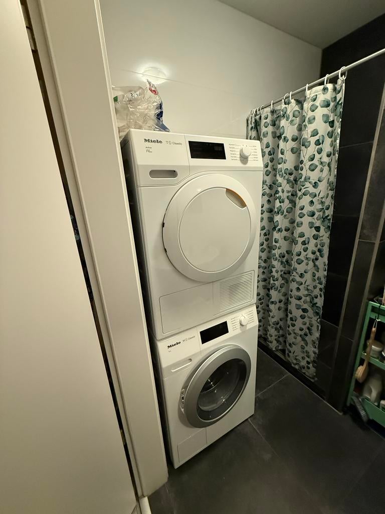 Miele Wasmachine WDB030 WCS & Miele T1 Classic Droger, Witgoed en Apparatuur, 8 tot 10 kg, Ophalen of Verzenden, Gebruikt, 85 tot 90 cm