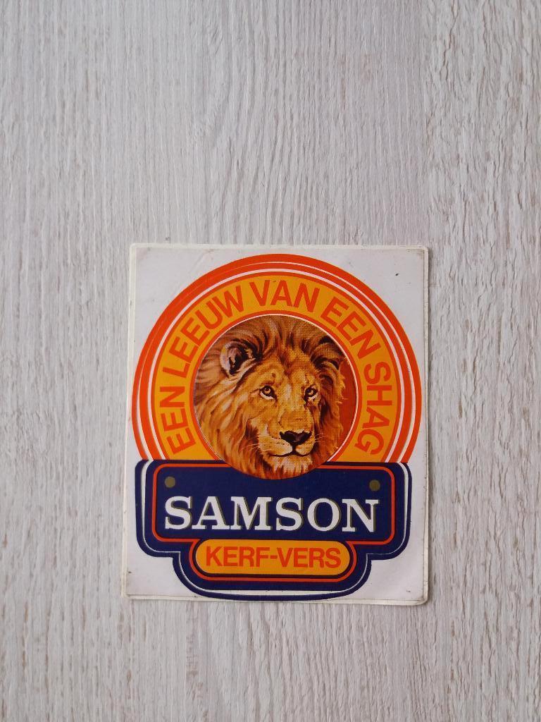 sticker een leeuw van een shag SAMSON kerf - vers, Ophalen of Verzenden, Zo goed als nieuw, Merk