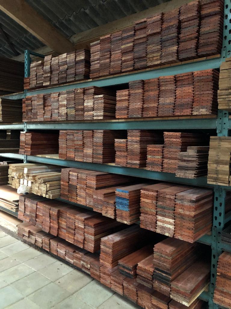 Padouk terrasplanken vlonderplanken korte lengtes voordeel, Ophalen, Nieuw, Hout