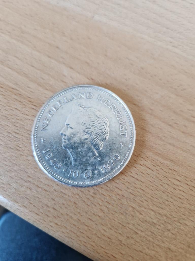 Zilveren Tientje 1970 Juliana Nederland Herrijst, Ophalen of Verzenden, Koningin Juliana, 10 gulden