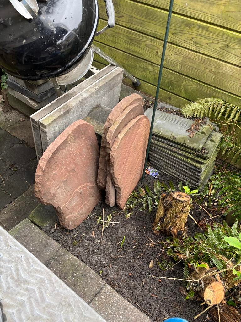 Flagstones - 8 stuks, ca. 65 cm lang, Tuin en Terras, Grind, Keien en Split, Ophalen, Zandsteen, Bruin, Overige typen