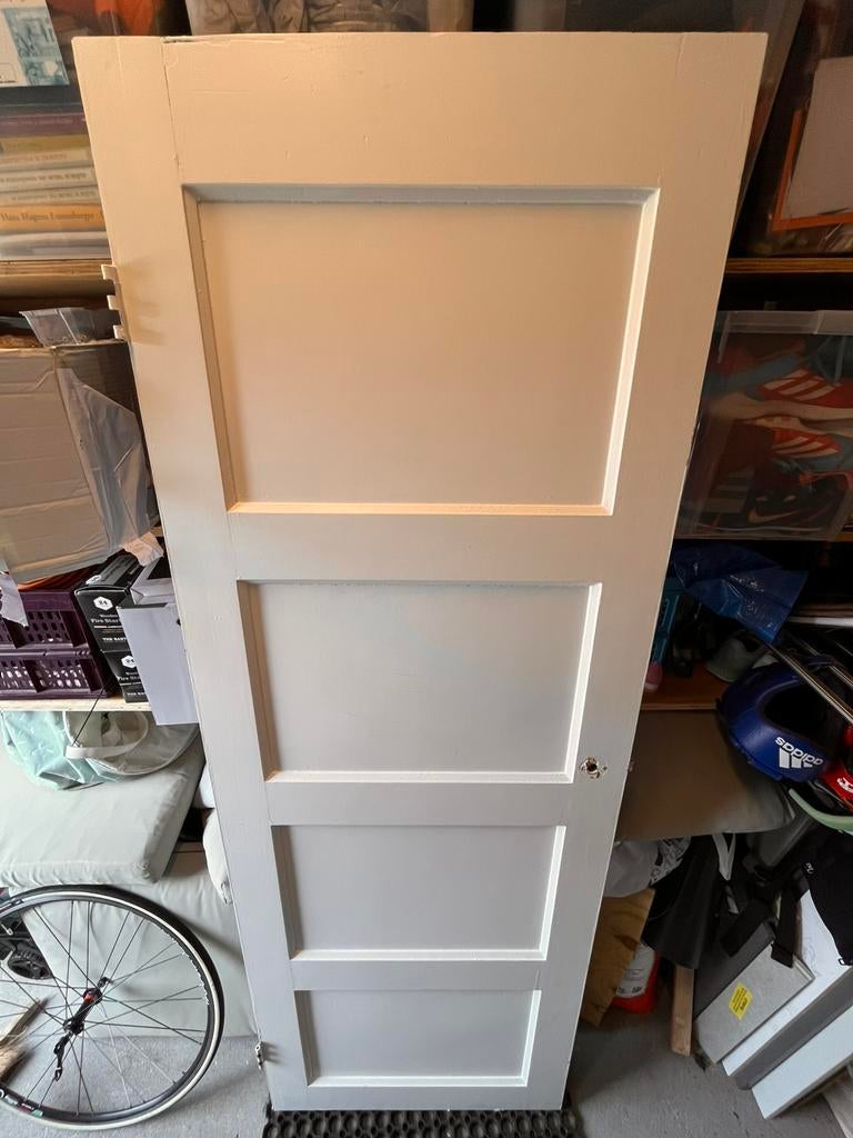 Originele Jaren 30 paneeldeur, Ophalen, Zo goed als nieuw, Binnendeur, 200 tot 215 cm