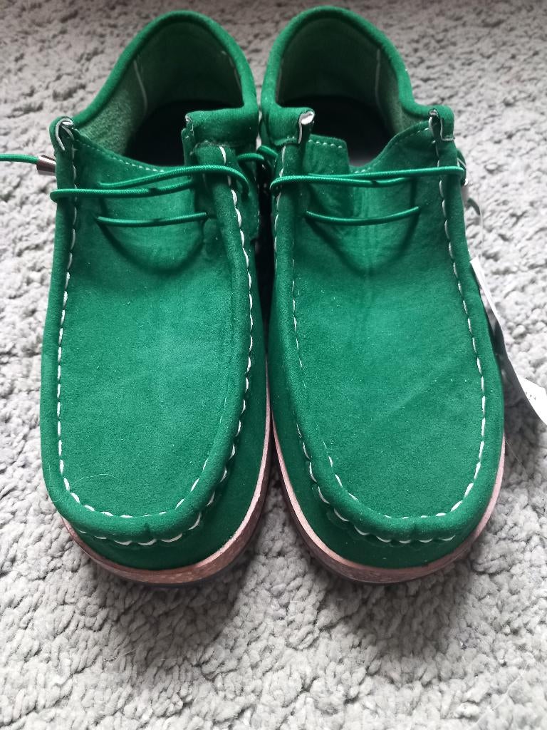 Mooie Mocassins, Nieuw, Ophalen of Verzenden, Espadrilles of Moccasins, Groen
