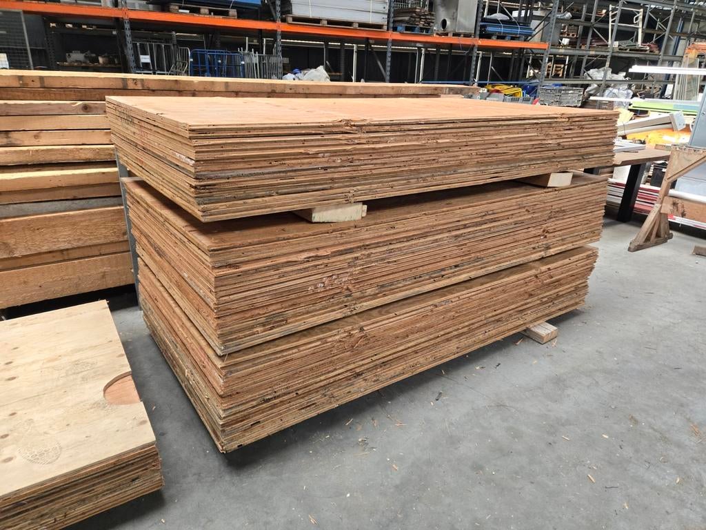 Underlaymentplaten 18mm 122x244, Ophalen of Verzenden, Gebruikt, Hout, Minder dan 20 mm