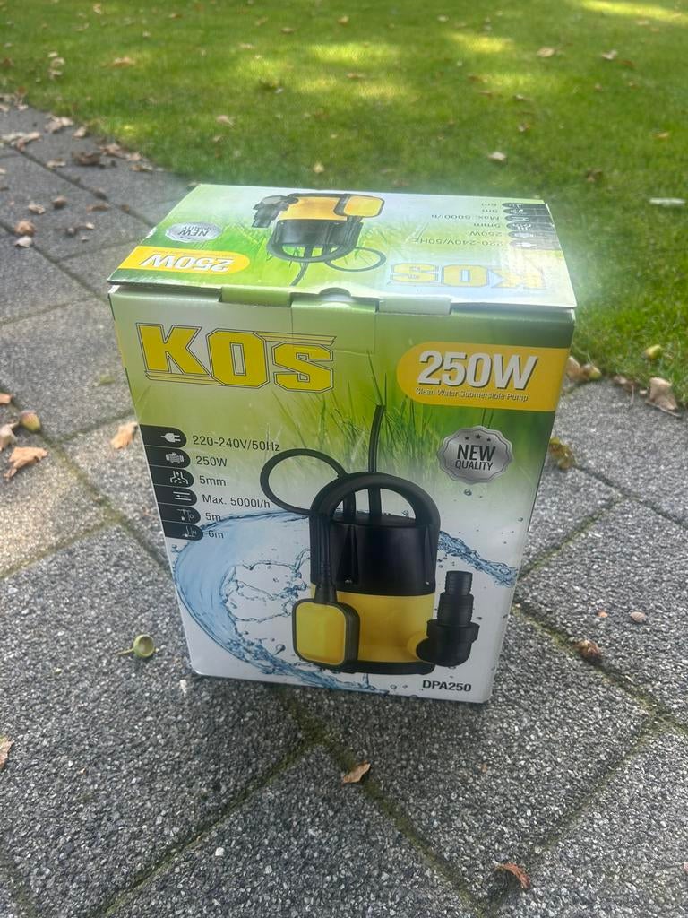 Dompelpomp met vlotter, NIEUW in doos, Ophalen of Verzenden, Nieuw