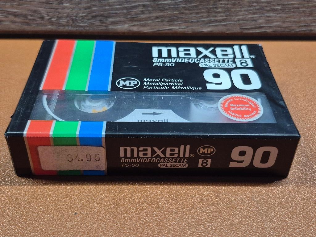 Maxell 8mm videocassette P5-90, Audio, Tv en Foto, Videocamera's Analoog, Ophalen of Verzenden, 8mm, (Video)band