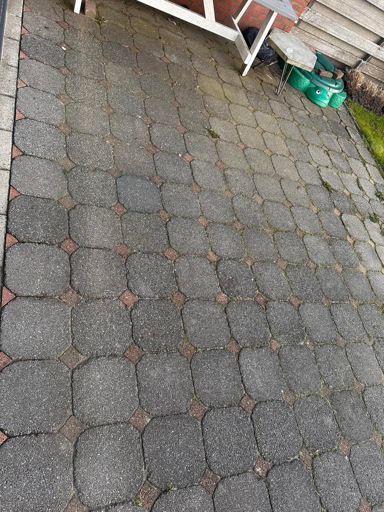 GRATIS Tegels sierbestrating terras, Ophalen, Gebruikt, Beton, Terrastegels