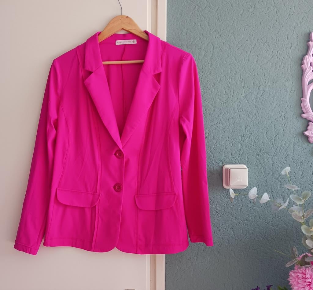 Roze blazer Studio Anneloes, XXL, Studio Anneloes, Maat 46/48 (XL) of groter, Ophalen of Verzenden, Zo goed als nieuw