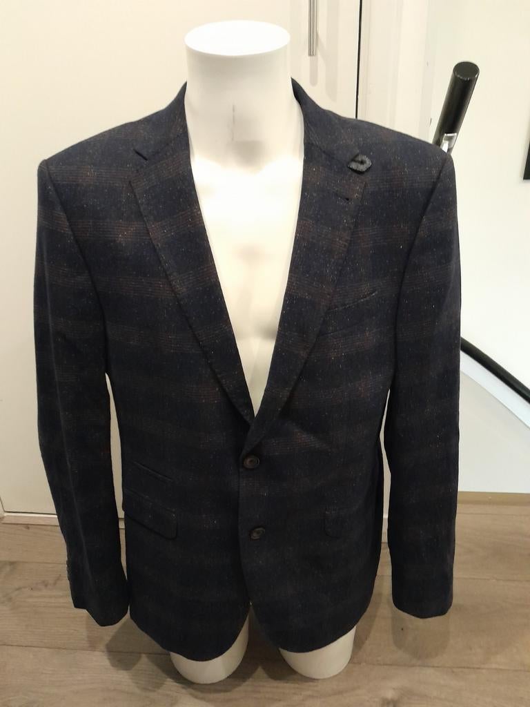 Zgan donker blauwe wollen Digel colbert maat 52 / L, Kleding | Heren, Kostuums en Colberts, Maat 52/54 (L), Blauw, Digel, Ophalen of Verzenden