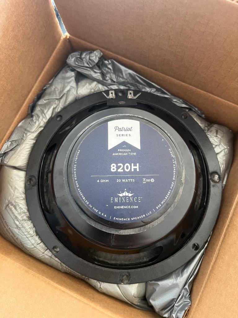 Eminence Patriot 820H speaker 8 inch, Overige merken, Nieuw, Ophalen of Verzenden, Center speaker