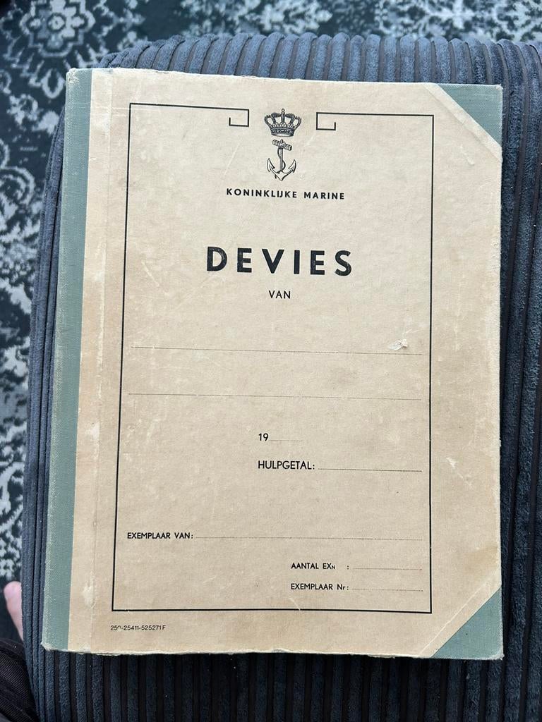 Oude map Koninklijke Marine Devies, Ophalen of Verzenden, Marine, Nederland