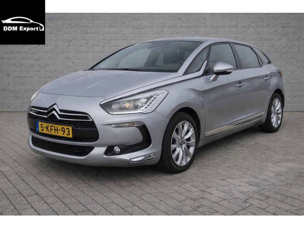 Citroën DS5 1.6THP 157pk Automaat Navi/Pano/Climate/Leer/He, Auto's, Gebruikt, Zwart, 1395 kg, 1500 kg
