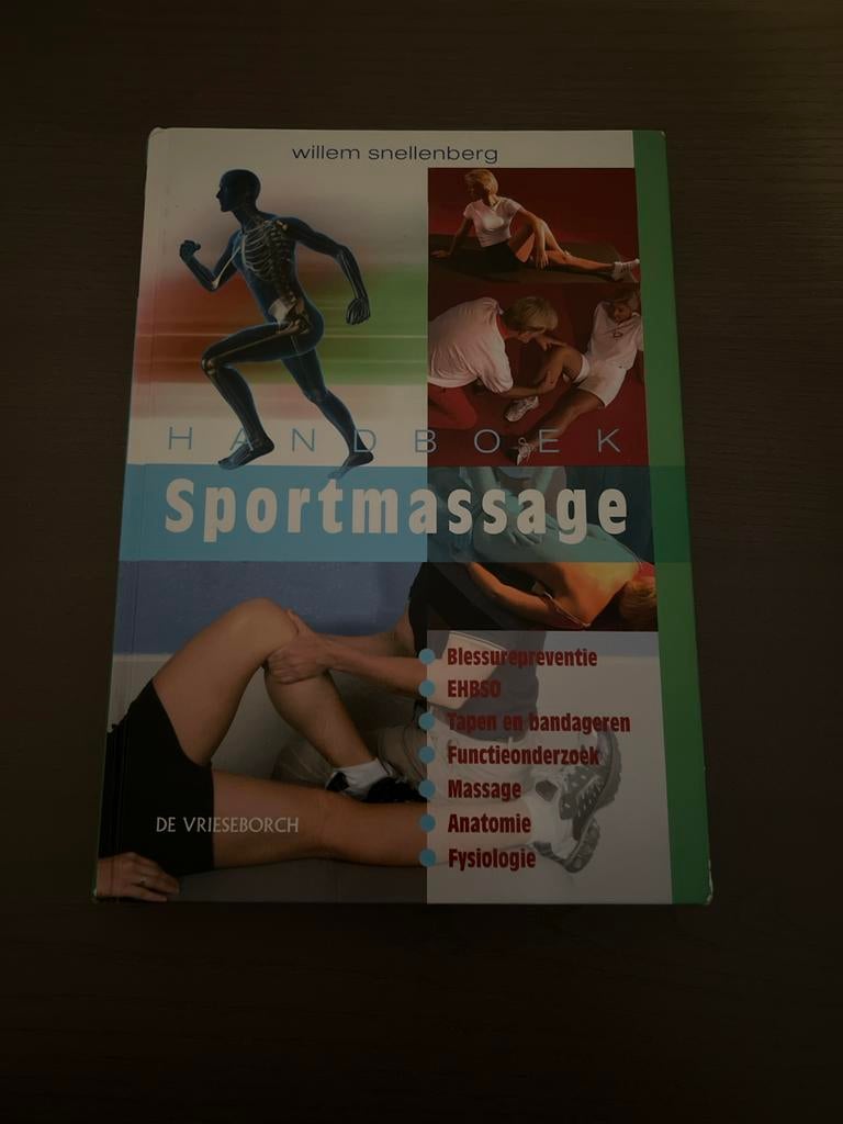 Handboek Sportmassage - Willem Snellenberg, Ophalen of Verzenden, Zo goed als nieuw, Overige sporten