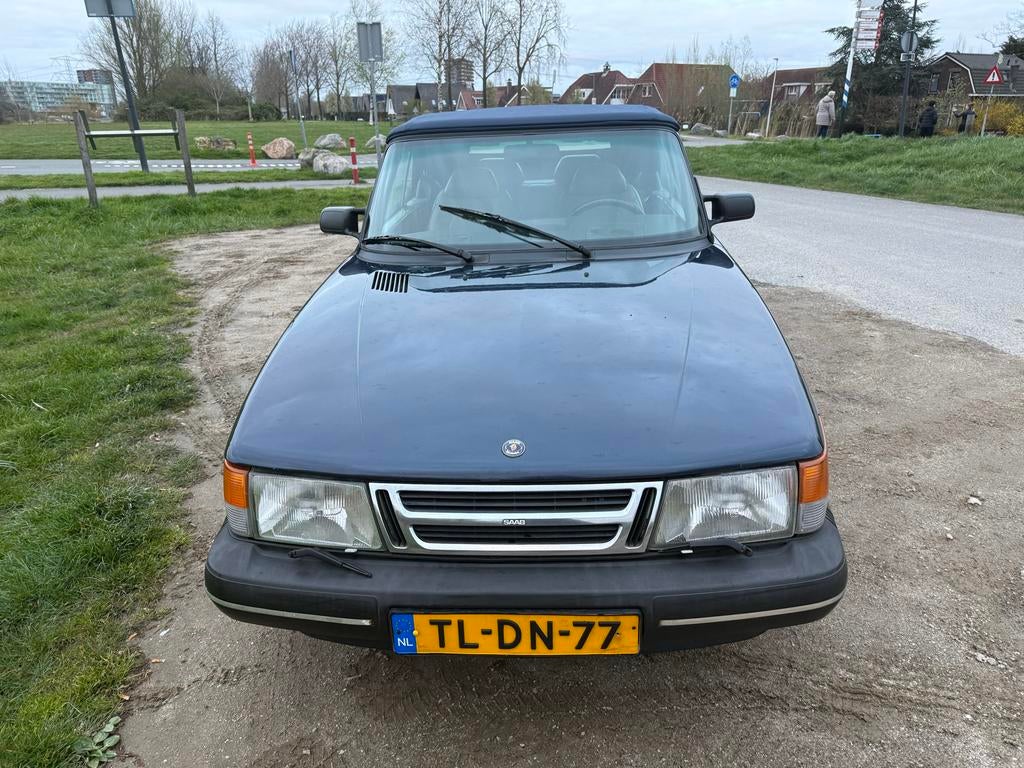Saab 900 2.0 16 S Cabrio U9 1992 Blauw, Voorwielaandrijving, 1280 kg, 4 cilinders, Cabriolet