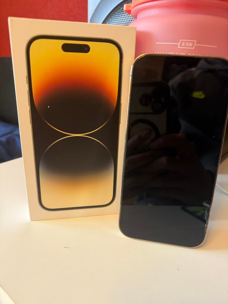 Iphone 14 Pro 128GB, Telecommunicatie, Mobiele telefoons | Apple iPhone, Zwart, Ophalen of Verzenden, Zo goed als nieuw, 128 GB