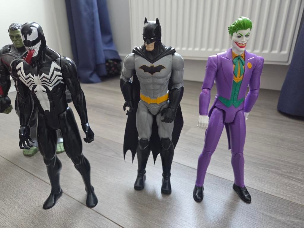 Superhelden Actiefiguren Set - 30 cm, Kinderen en Baby's, Speelgoed | Actiefiguren, Ophalen of Verzenden, Gebruikt