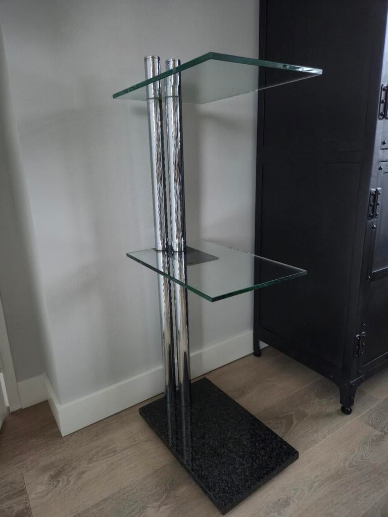 High End Audio Meubel - Glas & graniet, Ophalen, Minder dan 55 cm, Gebruikt, Glas