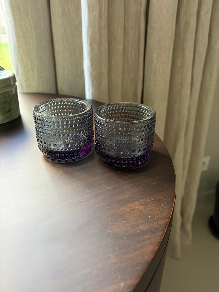 Iittala Kaarsen/Waxinehouders, Overige materialen, Ophalen of Verzenden, Zo goed als nieuw, Grijs