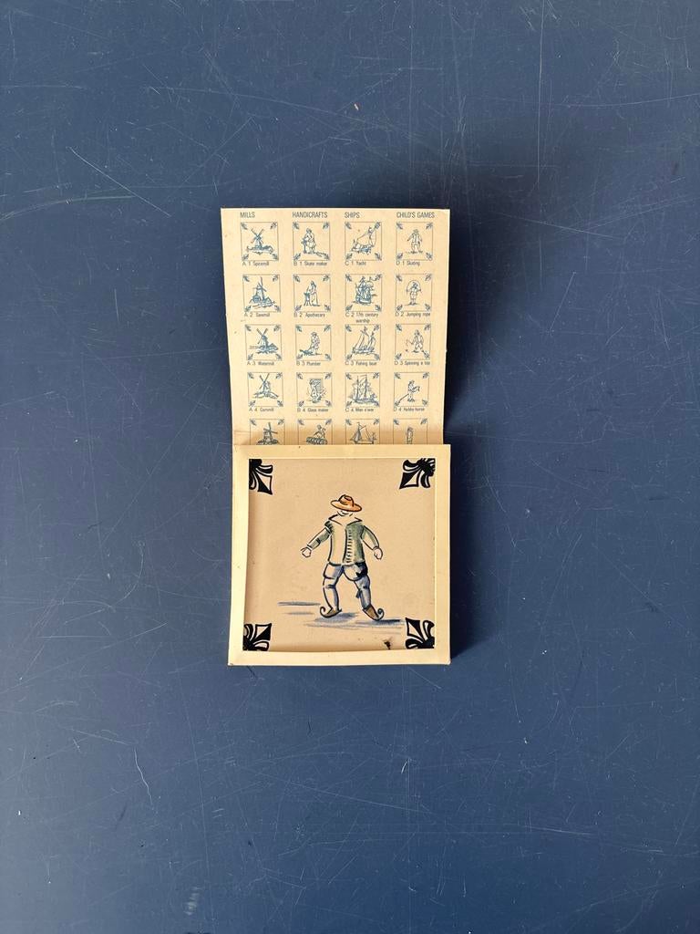 KLM Business Class Tegel - Delfts Blauw, Antiek en Kunst, Antiek | Wandborden en Tegels, Ophalen of Verzenden