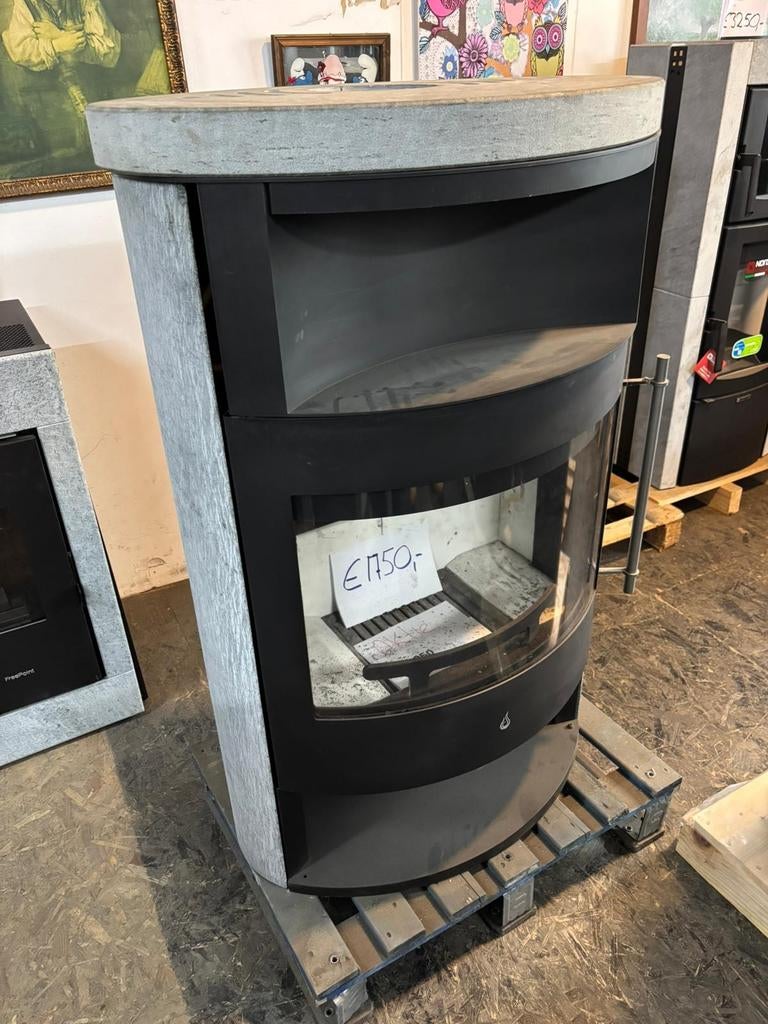 Ember Speksteen Kachel - Hoge Rendement, Aanbieding!, Houtkachel, Ophalen of Verzenden, Zo goed als nieuw, Vrijstaand