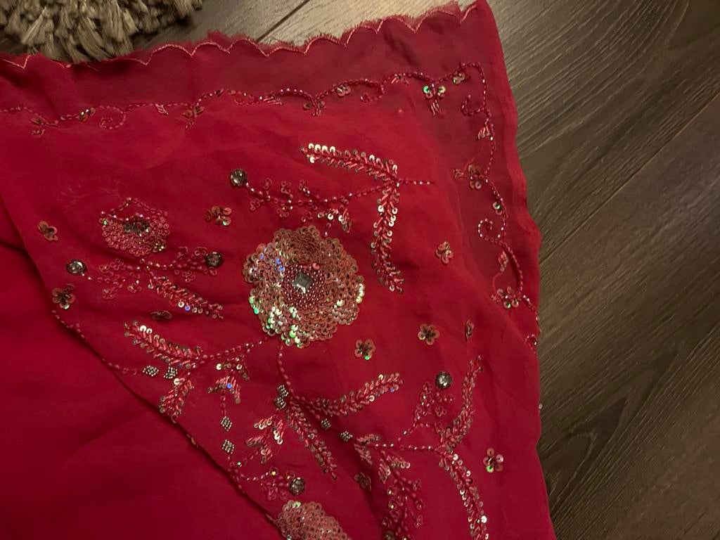 indiase sari, Ophalen, Zo goed als nieuw, Roze, Overige typen