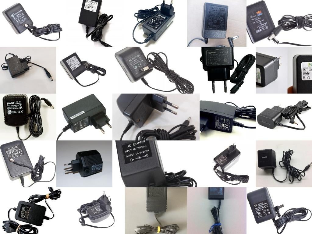 25 verschillende AC/DC adapters - Adapter - 220 volt 5 euro, Ophalen of Verzenden, Zo goed als nieuw