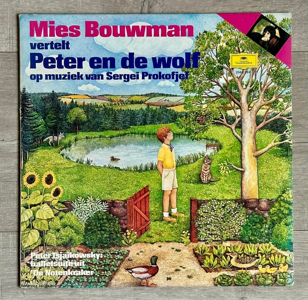 Vinyl Mies Bouwman vertelt Peter en de Wolf, Ophalen of Verzenden, Romantiek, Zo goed als nieuw, Overige formaten