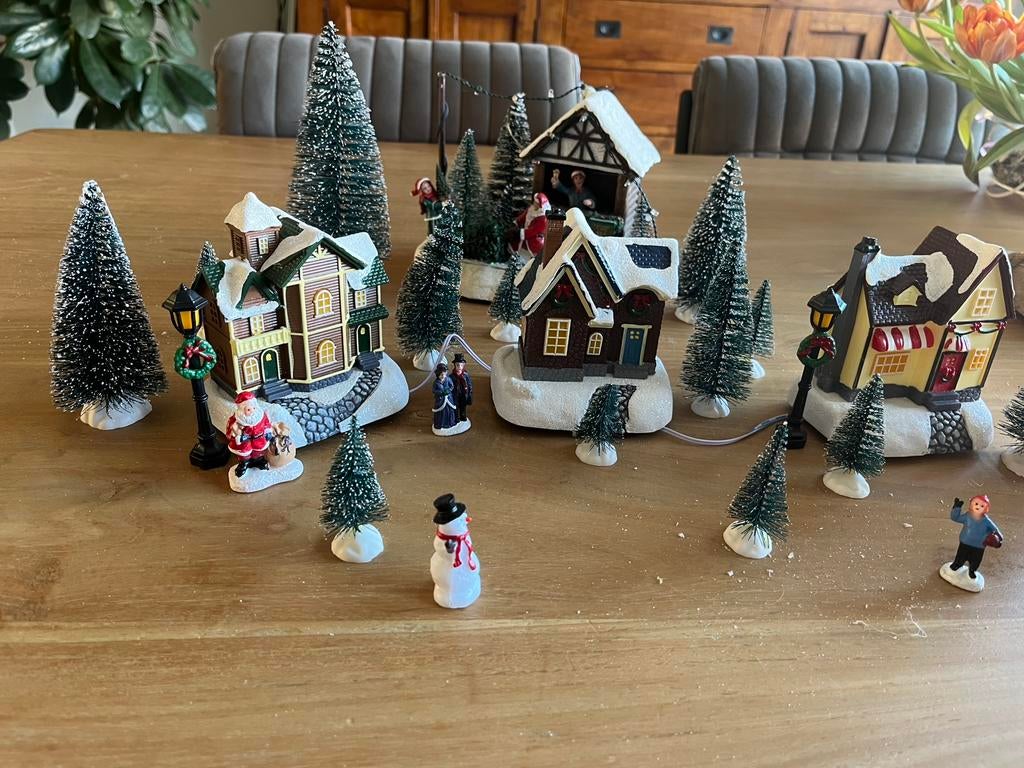 Compleet kerstdotp met verlichting, Ophalen of Verzenden, Zo goed als nieuw