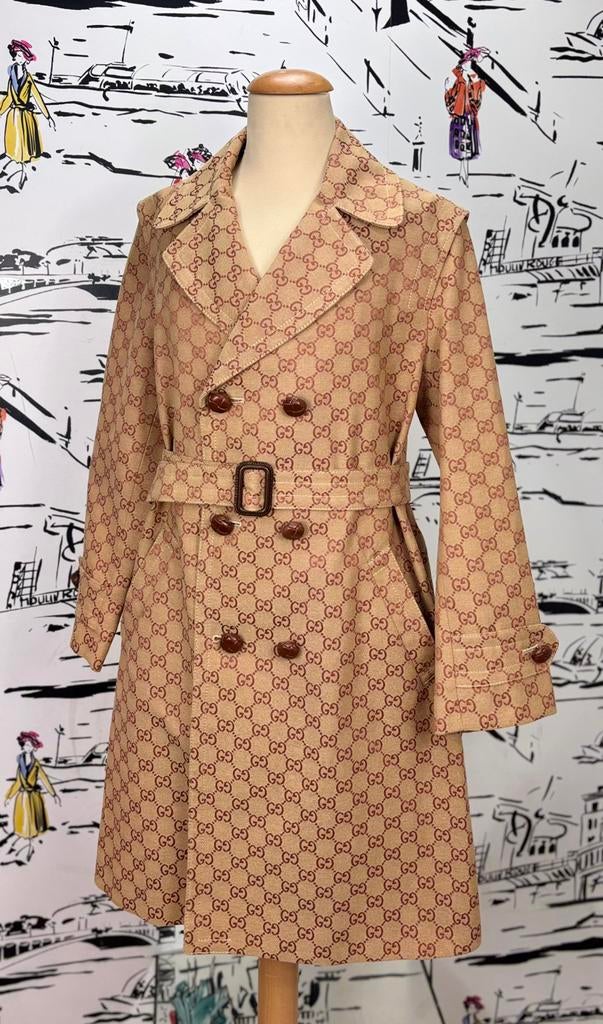 Gucci GG trenchcoat jas maat 140-152 NIEUW (1.390 euro), Meisje, Gucci, Jas, Nieuw