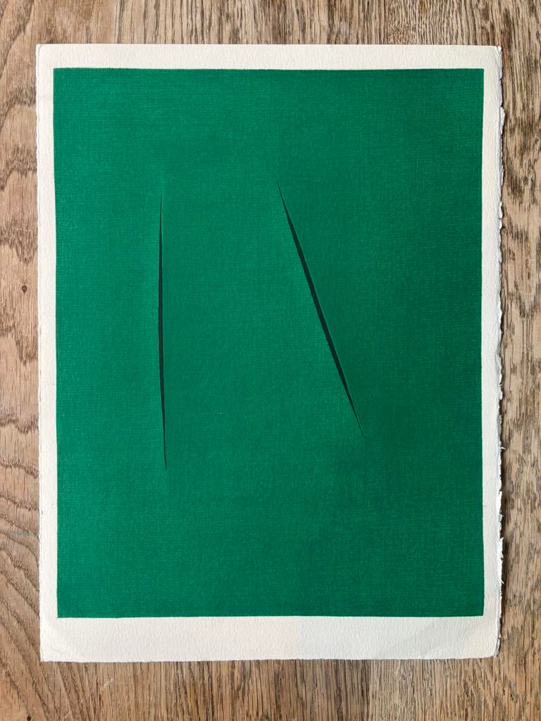 Lithograaf Lucio Fontana, Ophalen
