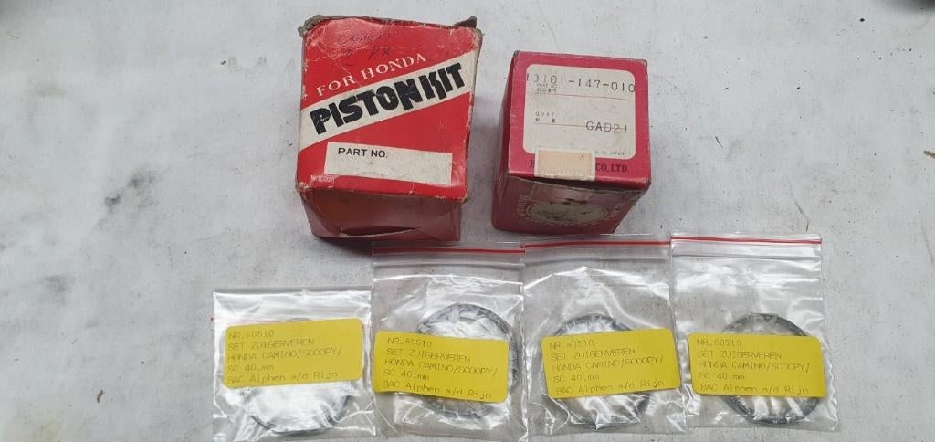 Honda camino Zuiger set origineel NOS  zuigerveren, Ophalen, Nieuw, Cilinder, Honda