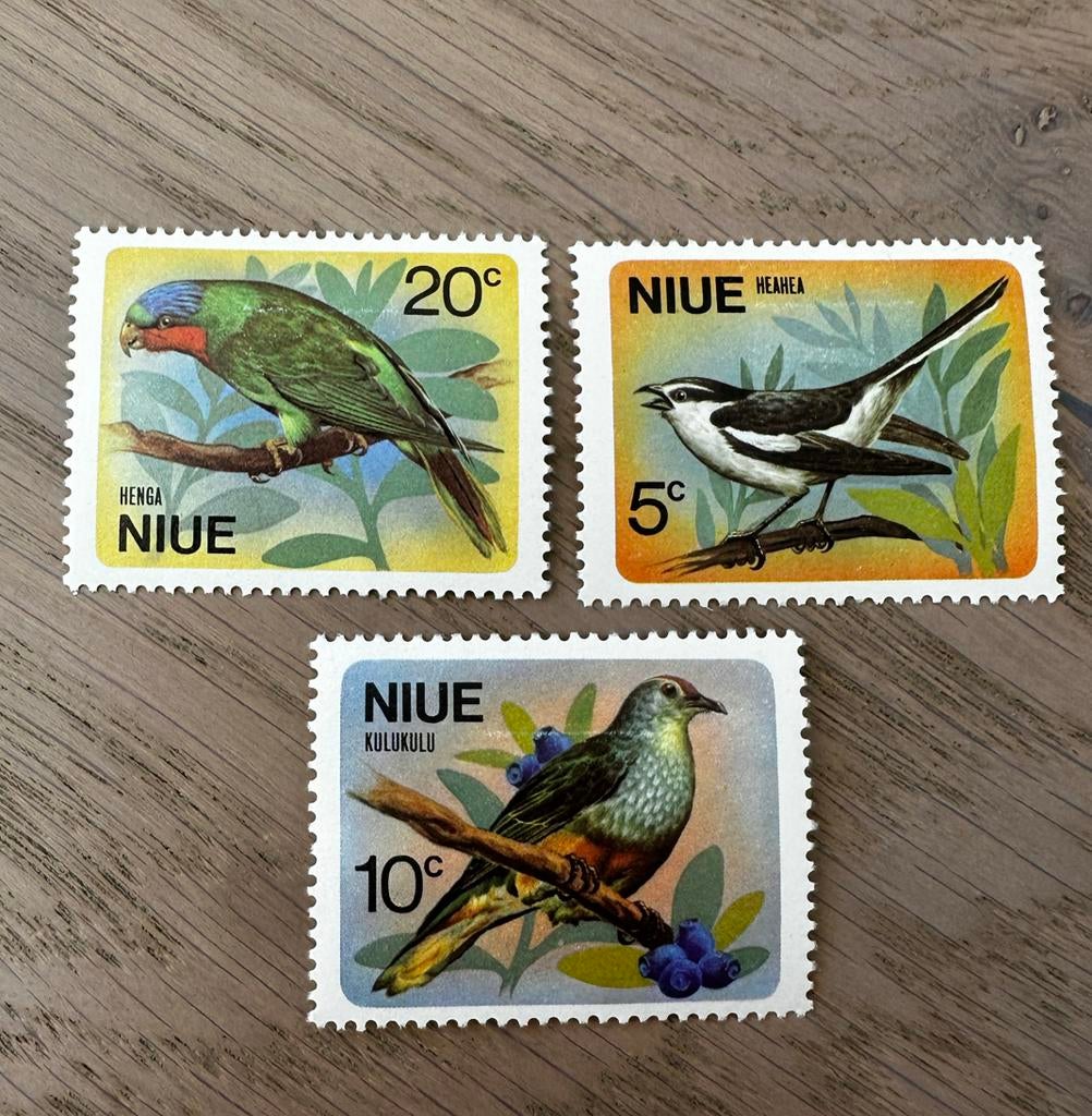 Niue Nieuw Zeeland 1971 Vogels ongebruikt, Ophalen of Verzenden