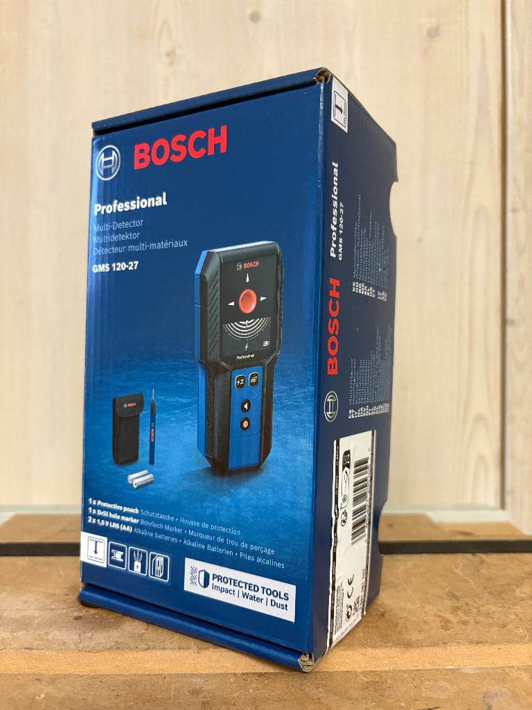 Bosch blauw GMS 120-27 multidetector leidingzoeker, Doe-het-zelf en Verbouw, Meetapparatuur, Robert Bosch power tools GmbH, Nieuw