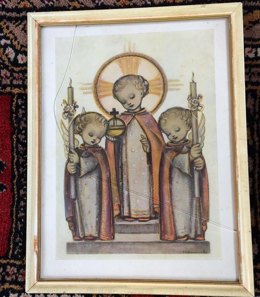 Communie schilderij Hummel 30 mei 1957 Horst Sjaak Joosten, Ophalen of Verzenden