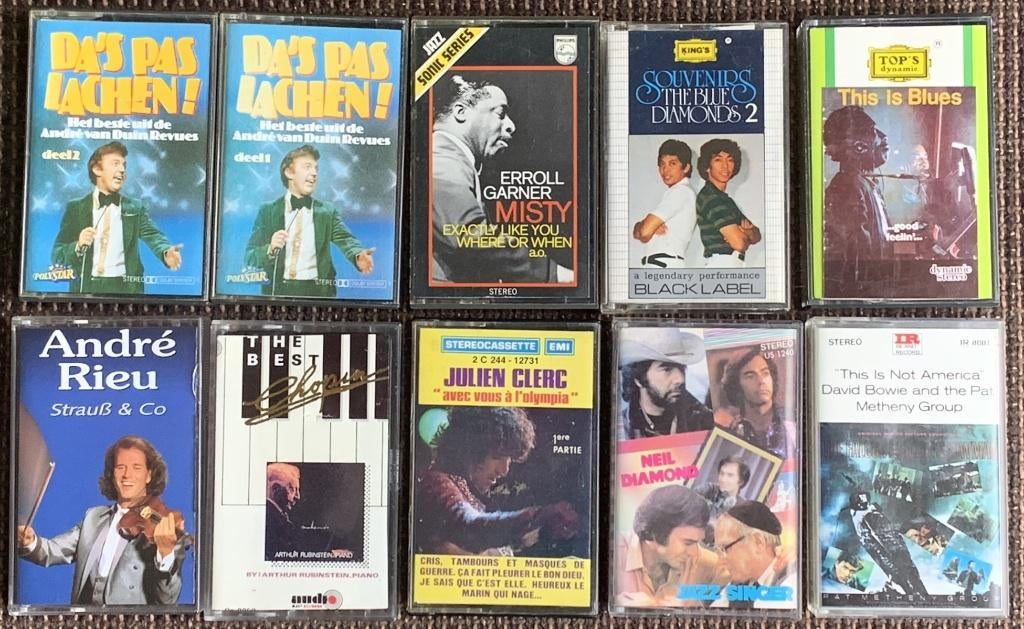 Diverse cassettebandjes, Gebruikt, 2 t/m 25 bandjes, Overige genres, Ophalen of Verzenden